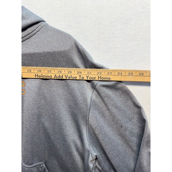 Under Armour USMC Gray Hoodie Sweatshirt Large Cotton Blend With Kangaroo Pocket - Picture 8 of 12